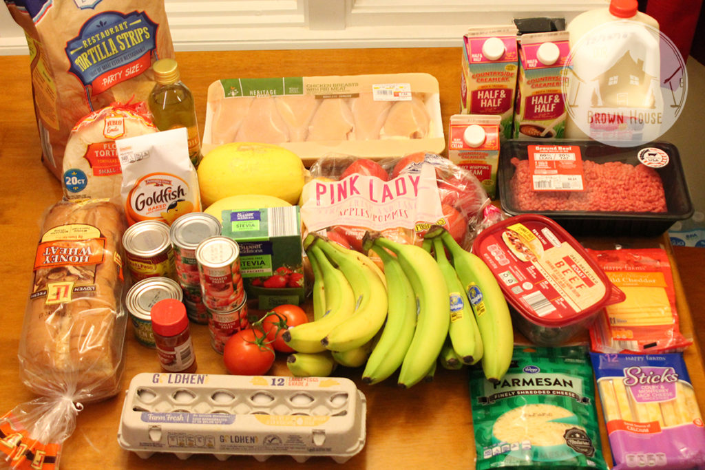 Budget Grocery Shopping groceries